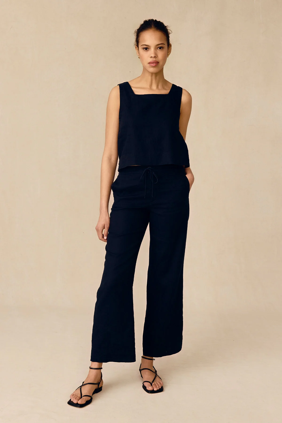 Coupe Pant Set in Black