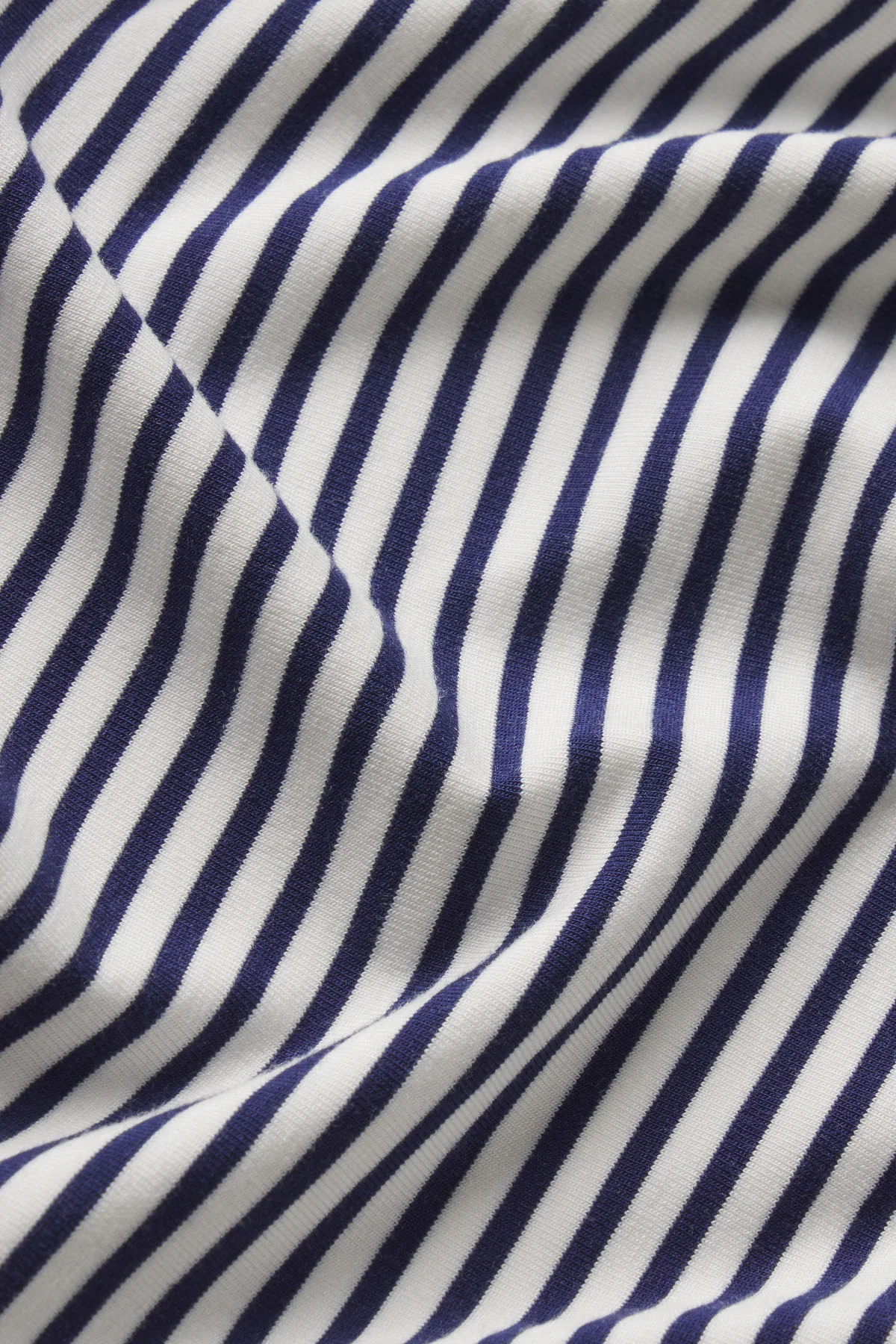 DreamModal® Short Sleeve Kimono Pajama Set in Blue Depths Pencil Stripe - Image 6