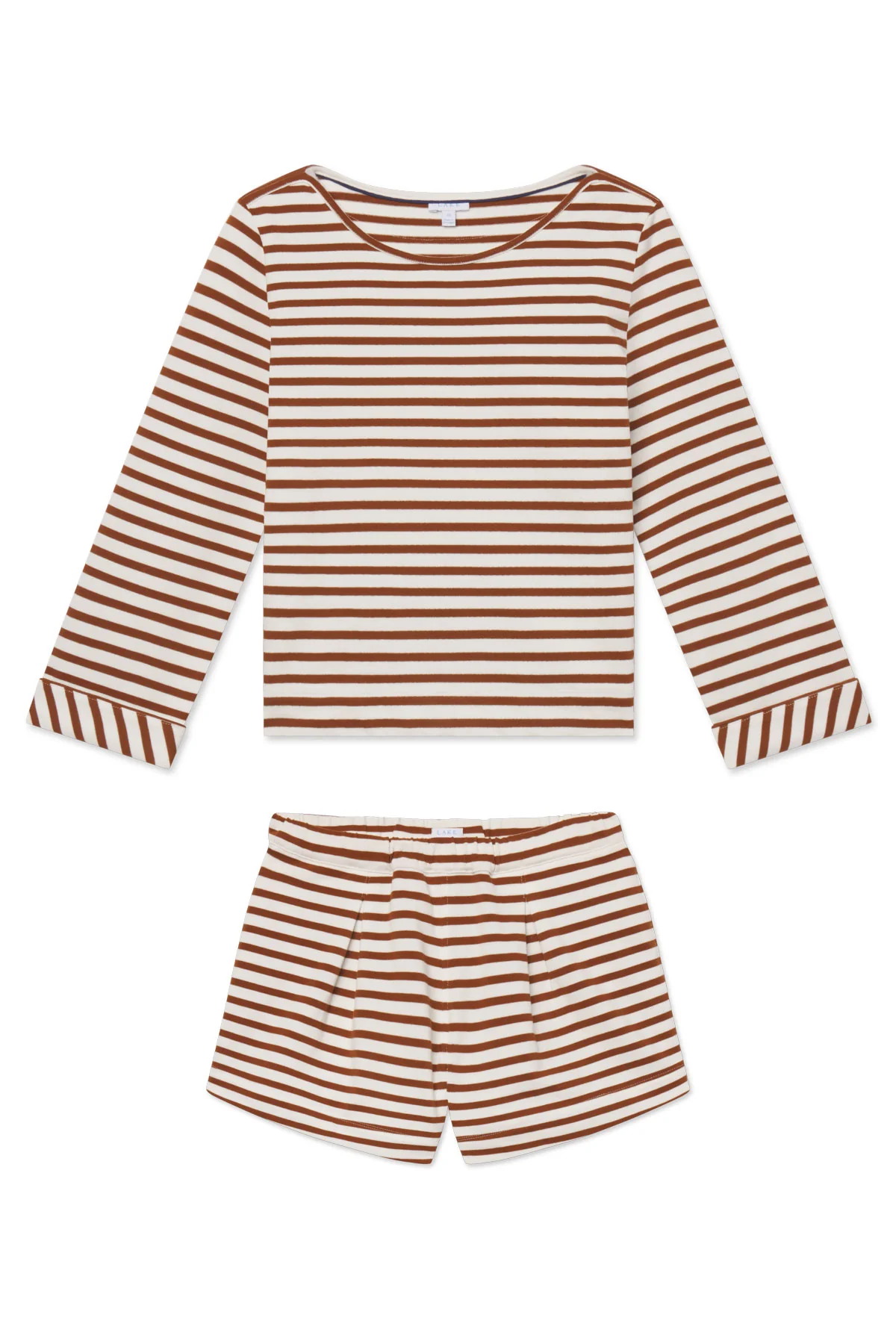 Field Short Set in Cinnamon Tricot Stripe - Image 5