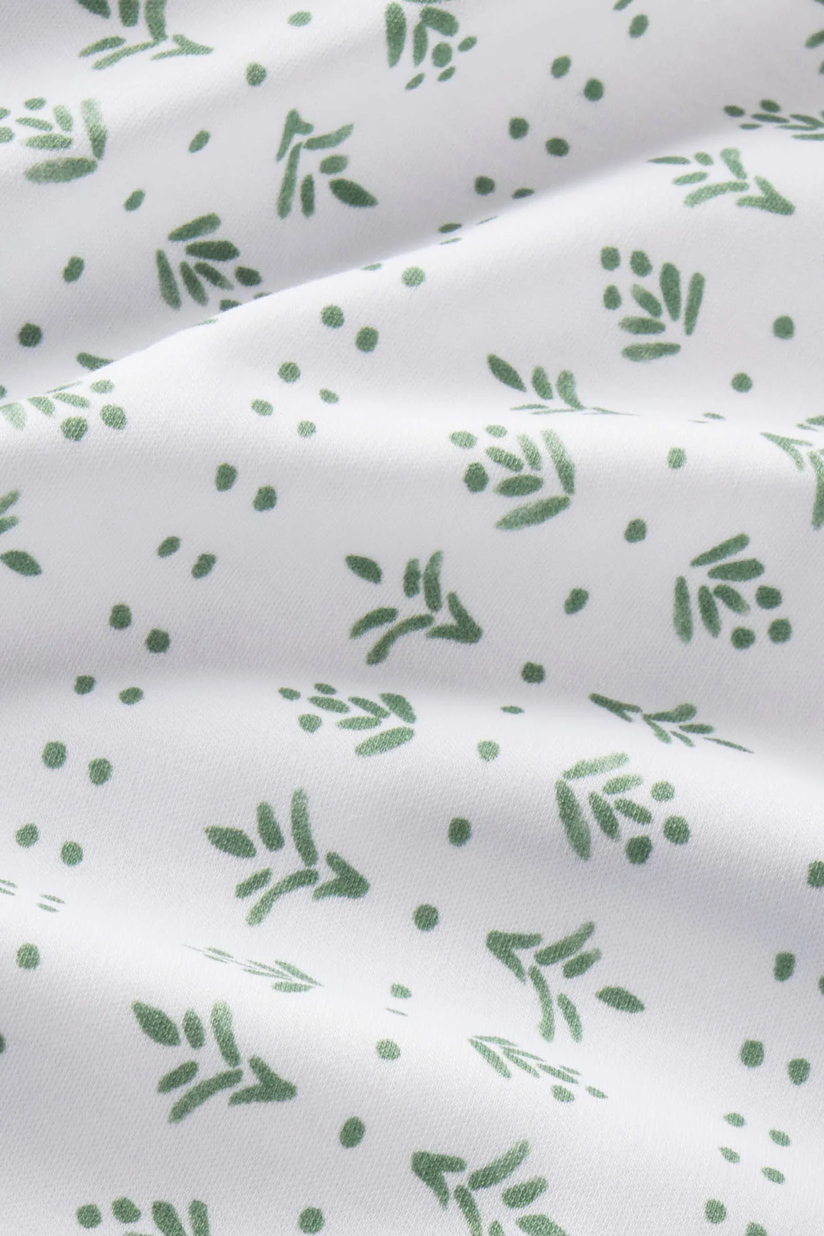 Pima Crew Wide Leg Pajama Set in Comfrey Garden Arbor - Image 5