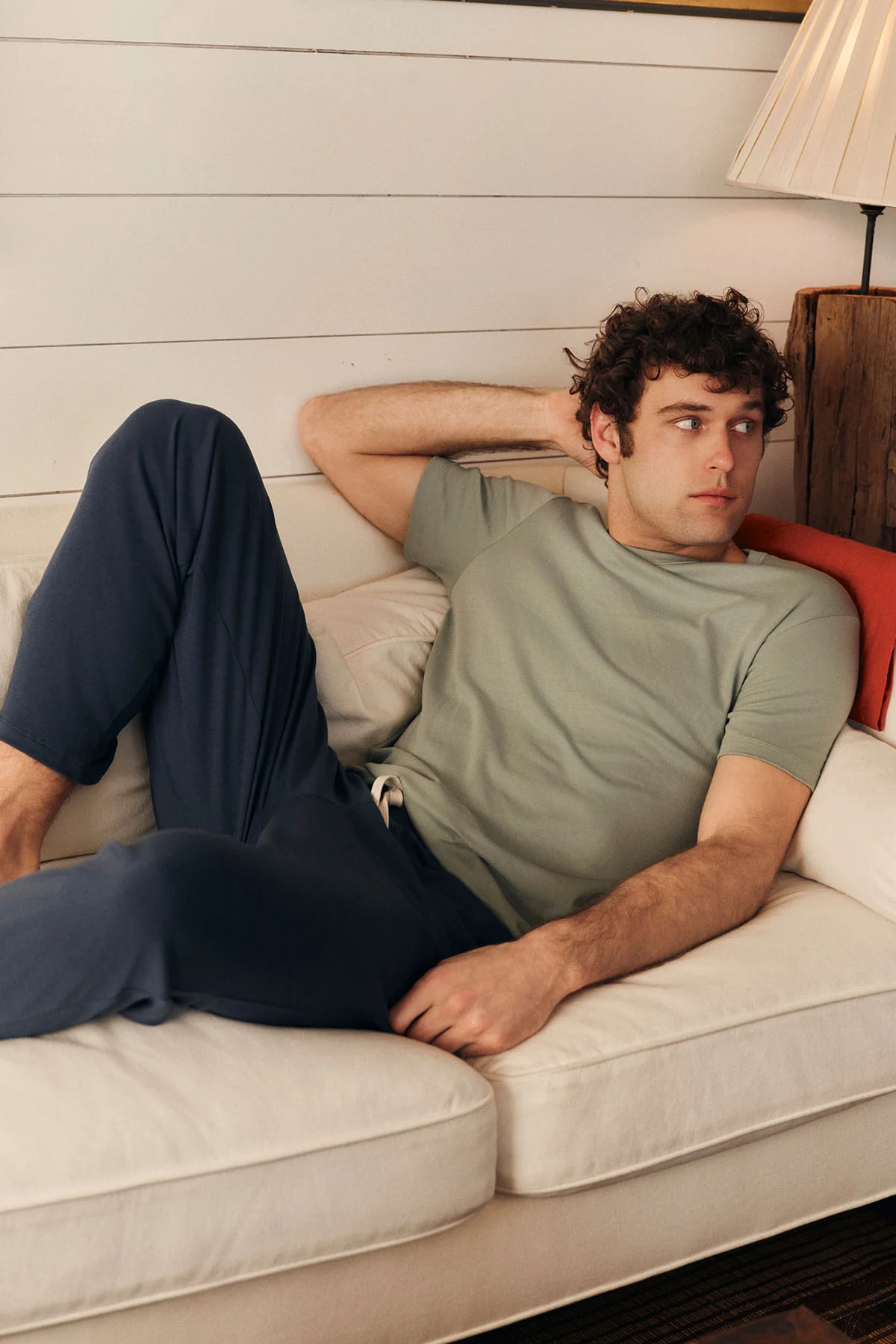 Men's Pima Sleep Bundle in English Ivy Gulf Stripe - Image 4