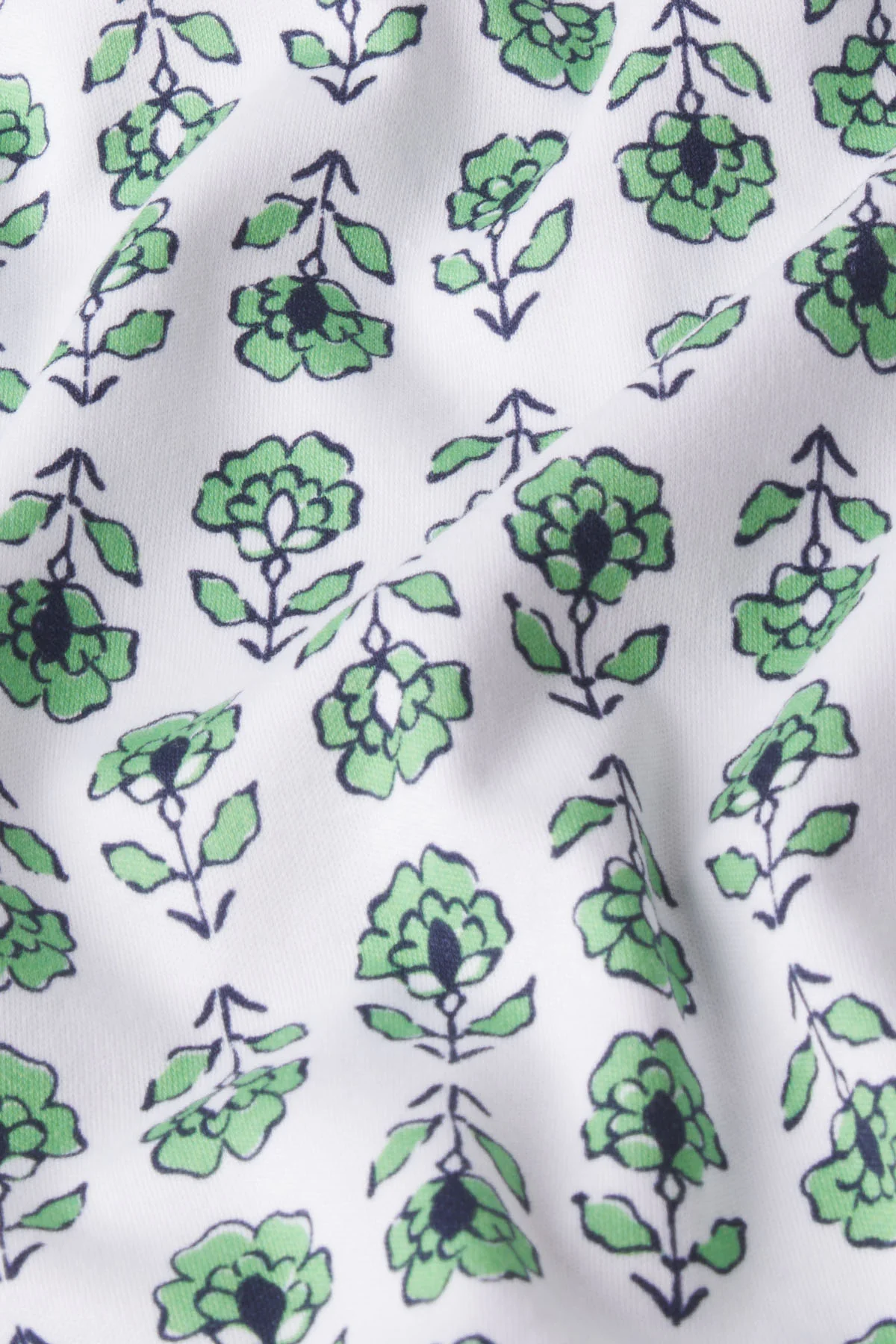 Pima Crew Long-Short Set in Field Green Sprig - Image 4