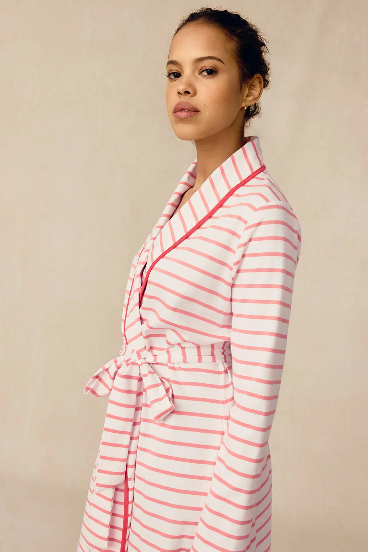 Pima Robe in Gelato Anchor Stripe - Image 4