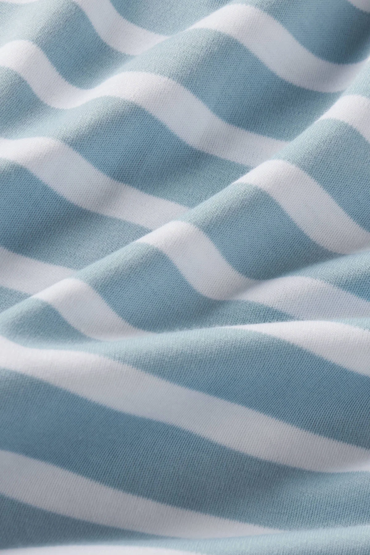 Pima Crew Wide Leg Pajama Set in Mixed Seabrook Stripe - Image 5