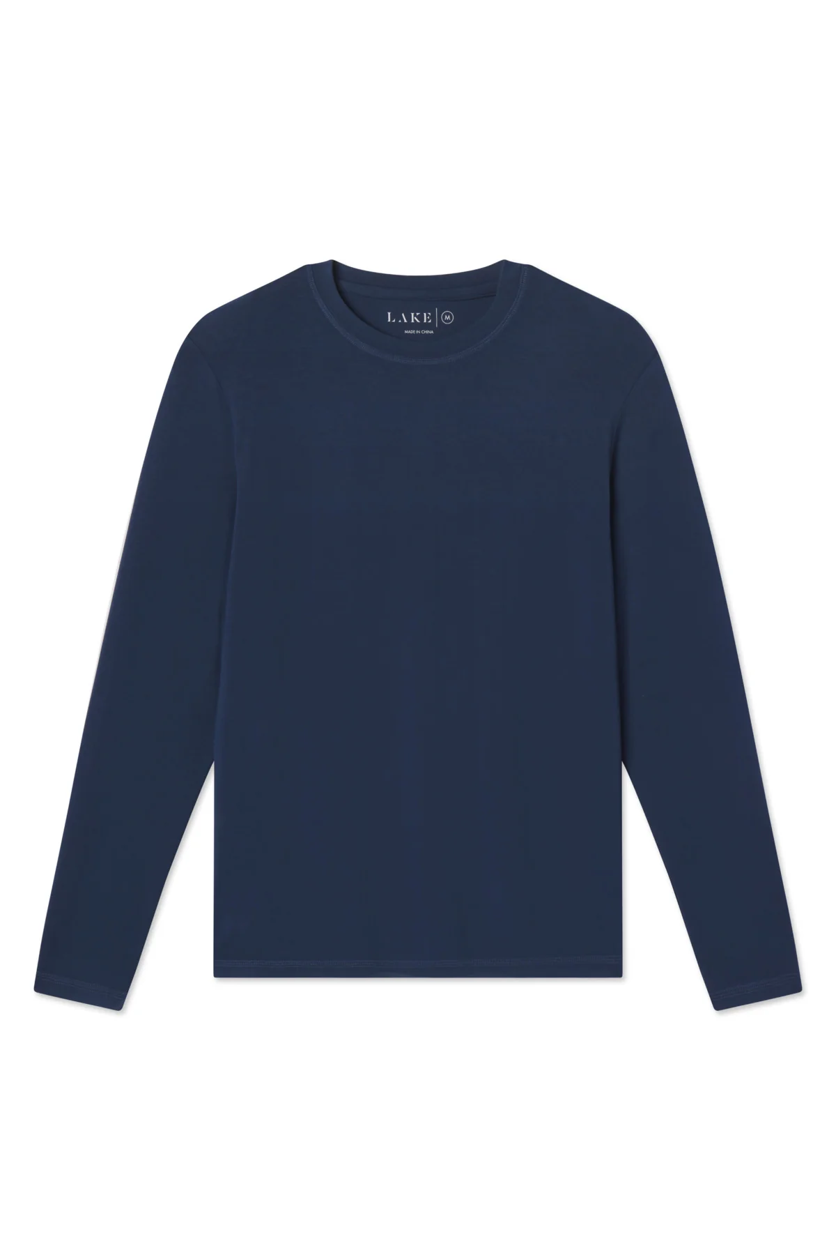 Men's Long Sleeve Bamboo Tee in Navy
