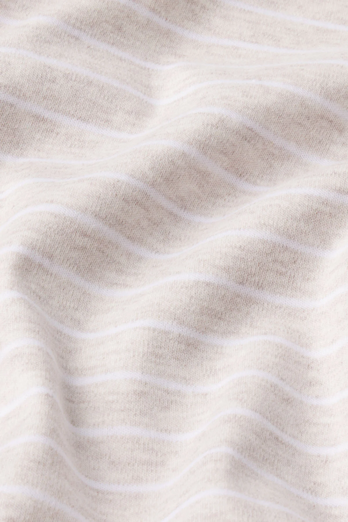 Pima Crew Long-Long Set in Oat Heather Rowing Stripe - Image 5