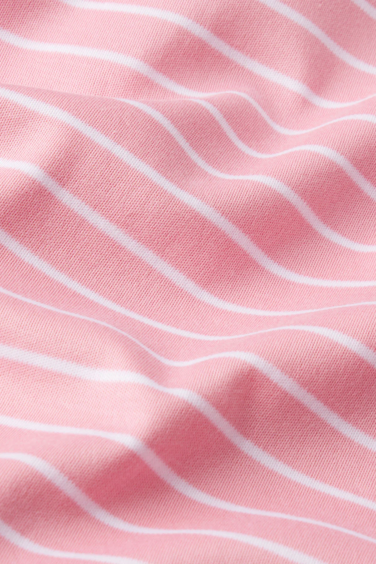 Pima Crew Wide Leg Pajama Set in Rosewater Rowing Stripe - Image 5