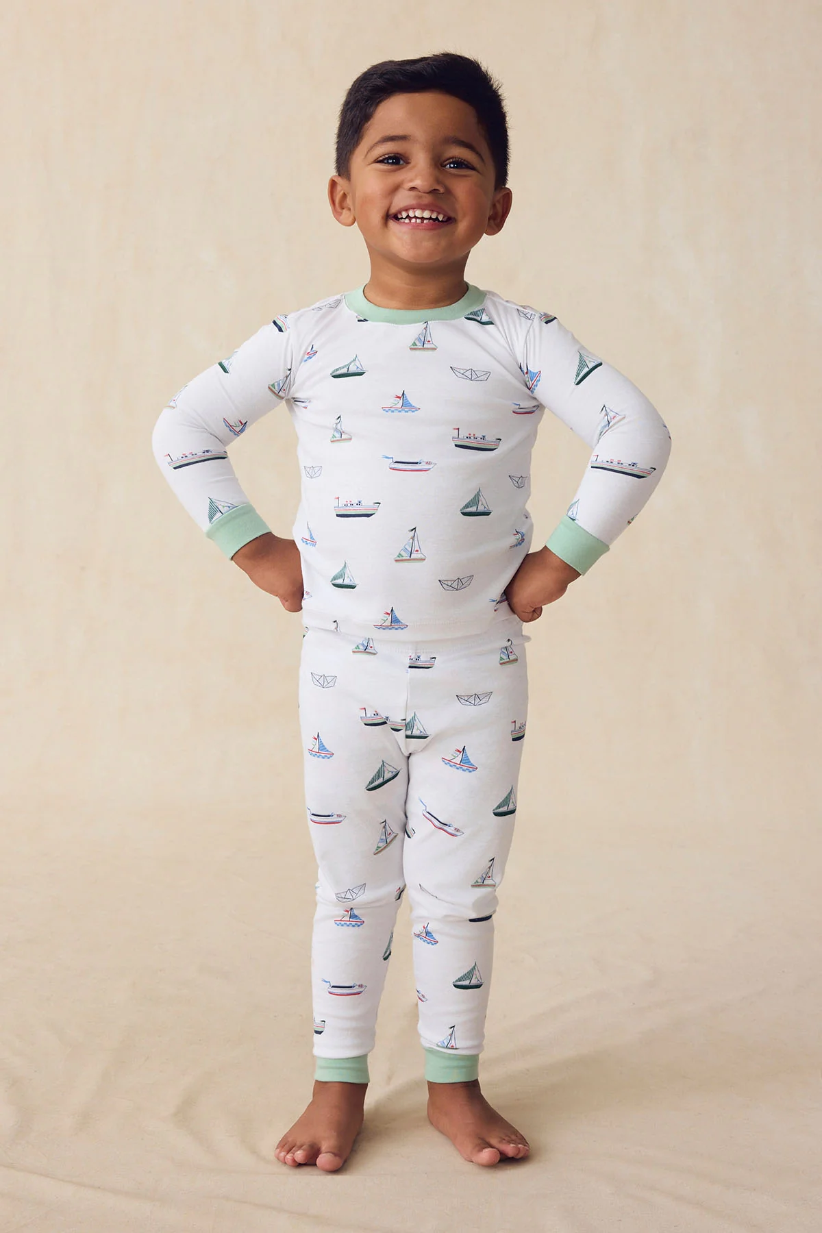 Kids Long-Long Set in Sail Away - Image 3
