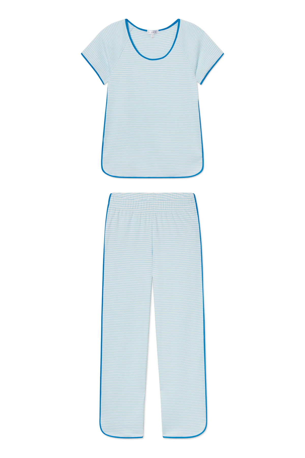 Pima Short-Long Set in Salt Spray Heritage Stripe