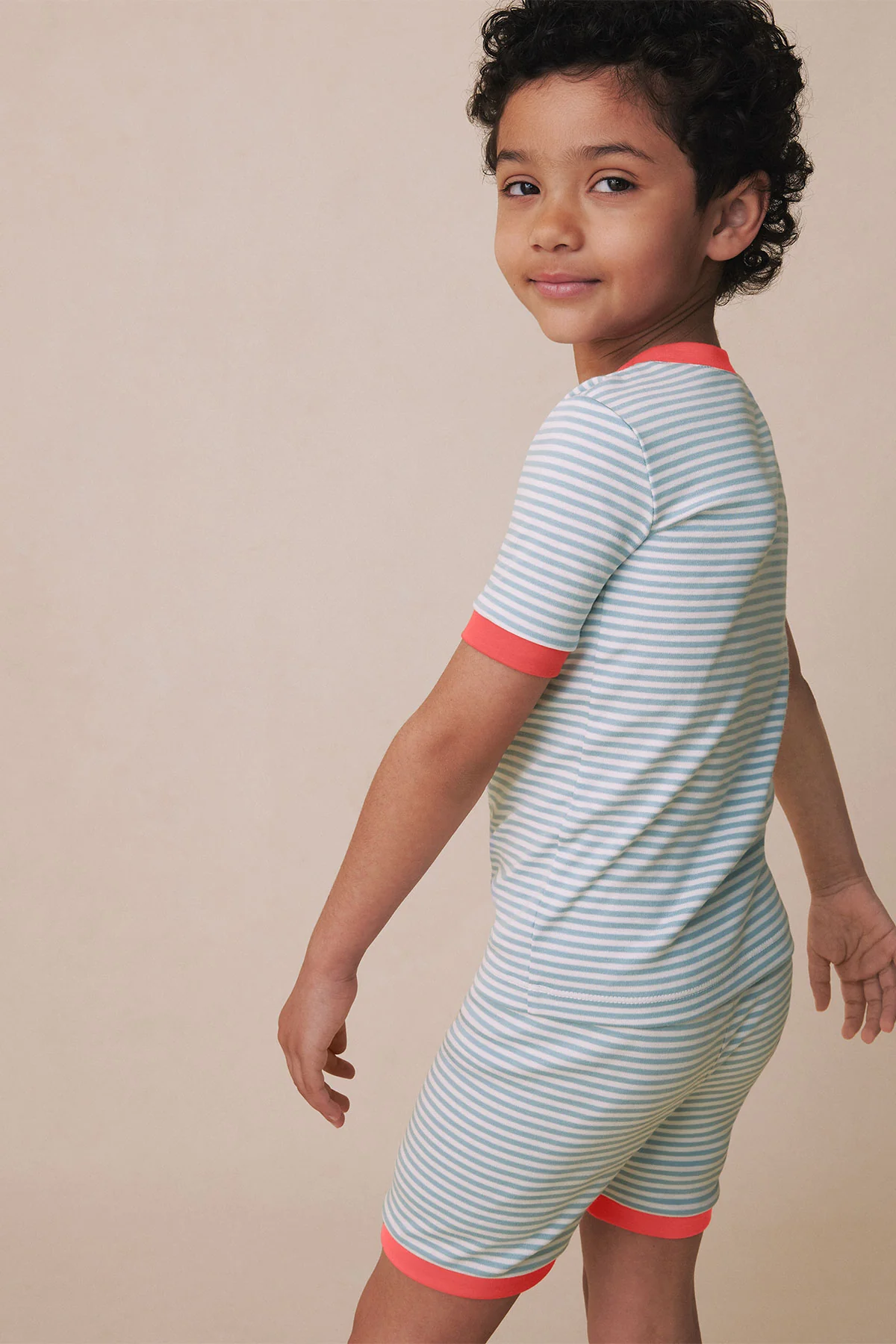 Kids Shorts Set in Seabrook Heritage Stripe - Image 3
