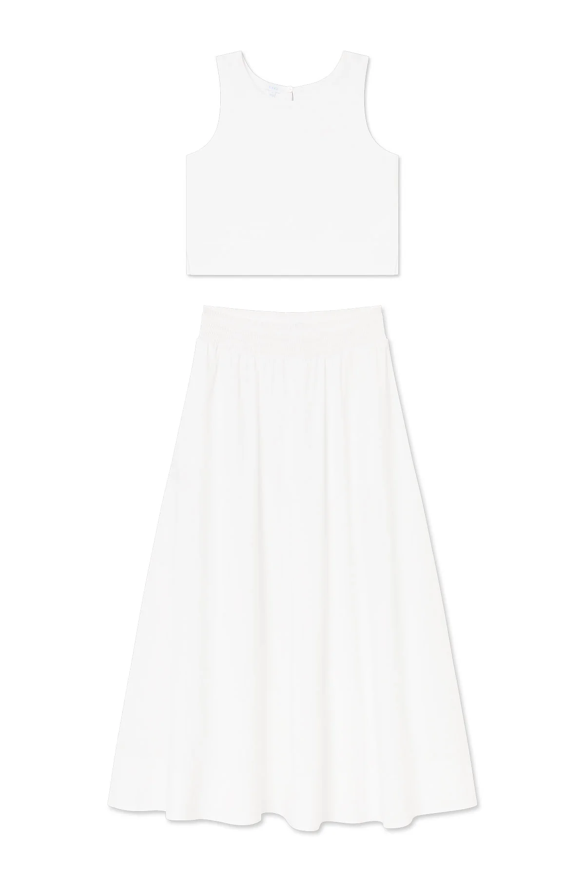 Terrace Skirt Set in White - Image 4