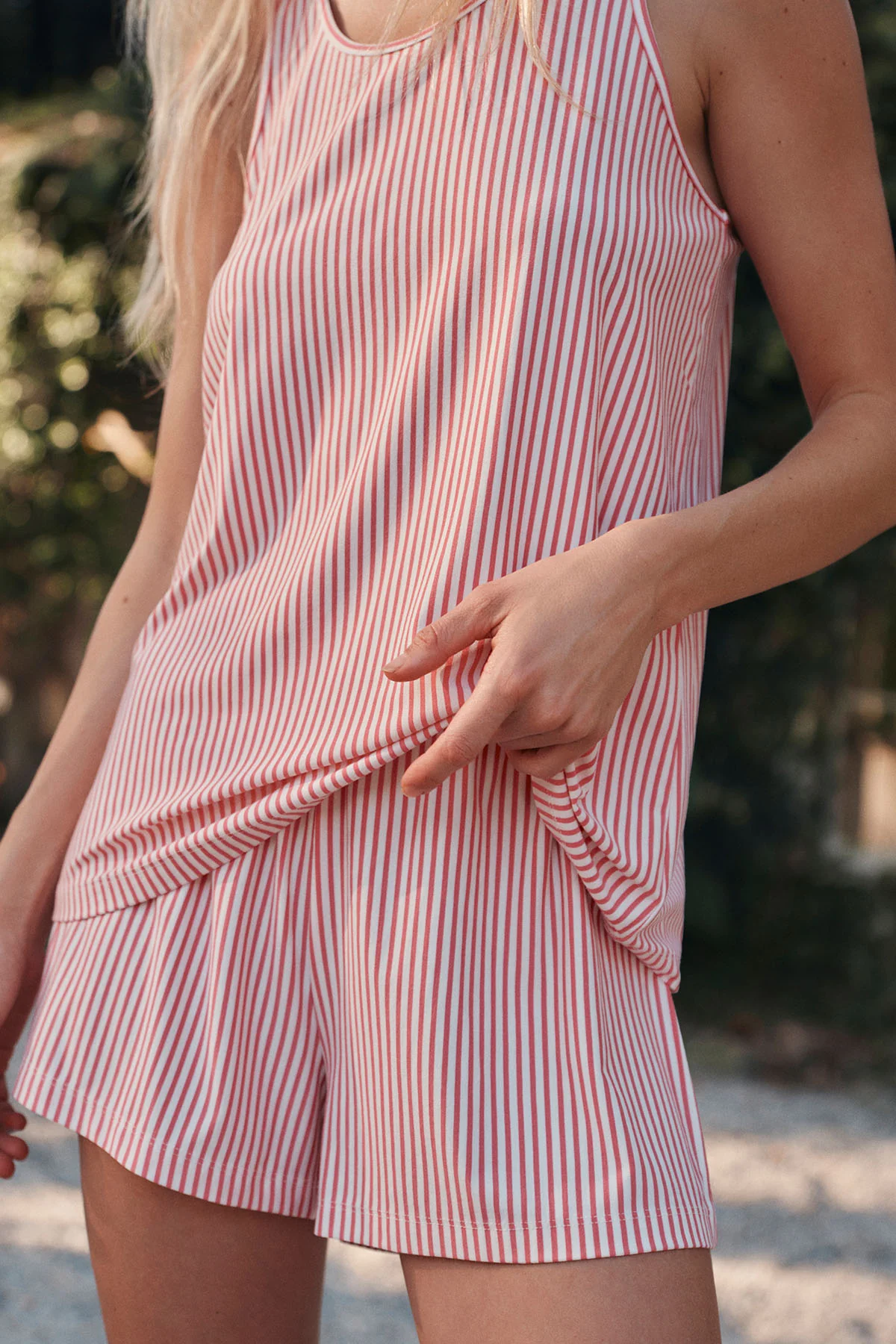 DreamModal® Kimono Shorts Bundle in Winterberry Pencil Stripe - Image 5