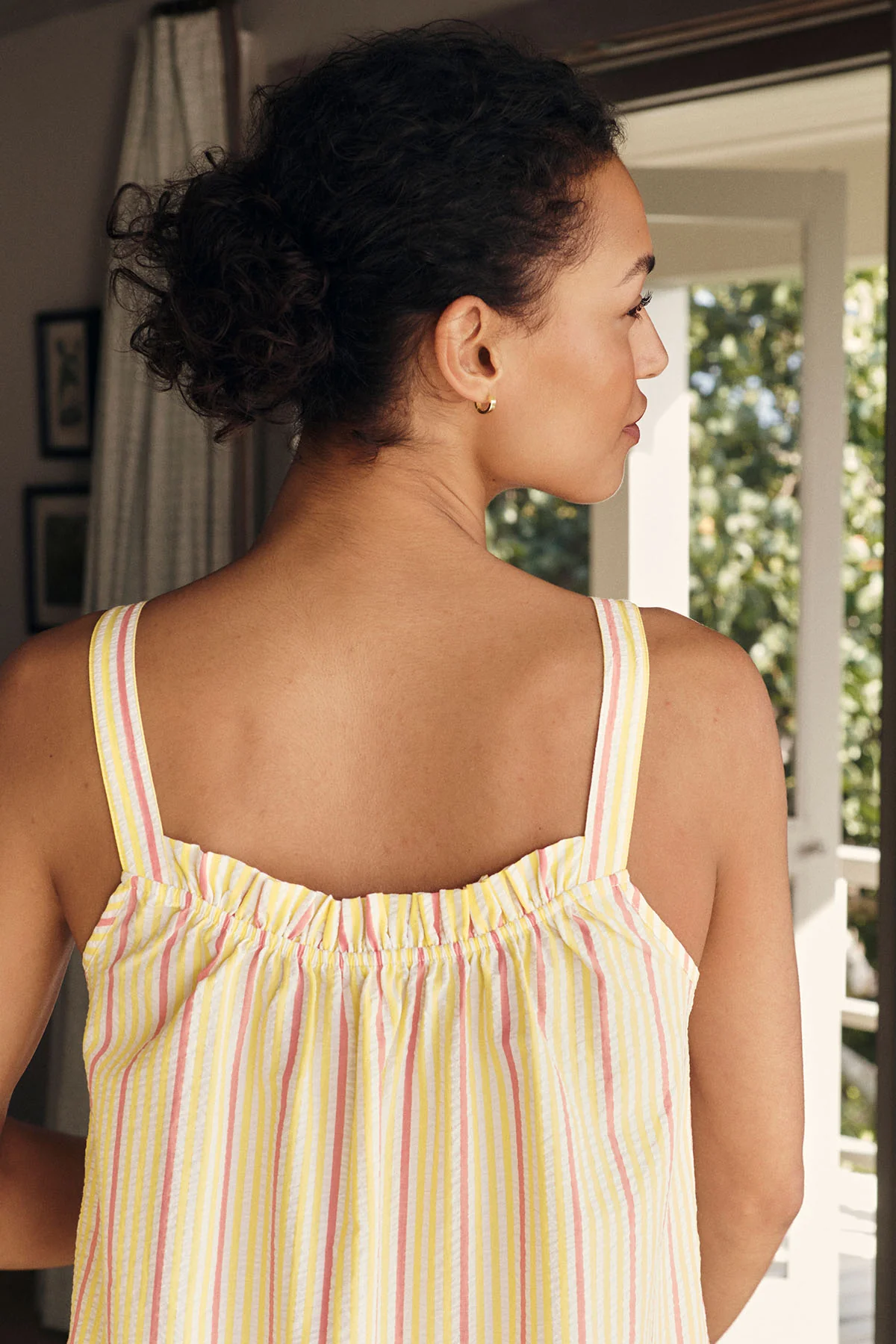 Alice Nightgown in Zest Coastline Seersucker - Image 4